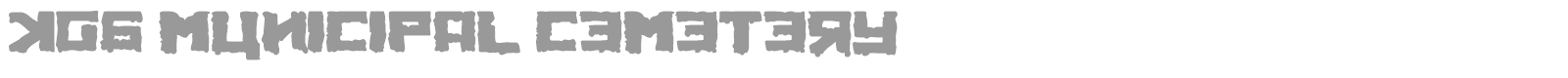 KGB Municipal Cemetery font preview
